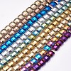 Electroplated Non-magnetic Synthetic Hematite Beads Strands G-P367-A-1