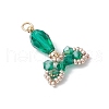 Transparent Glass Pendants PALLOY-MZ00725-02-2