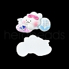 Opaque Cute Bunny Cabochons CRES-O006-14C-3