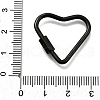 Ion Plating(IP) 304 Stainless Steel Screw Carabiner Lock Charms STAS-K195-02B-3