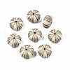 Flat Round Plating Acrylic Beads PACR-Q102-59A-1