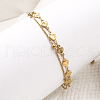 304 Stainless Steel Multi-strand Link Chain Anklets AJEW-P128-01G-1