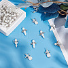 40Pcs 4 Styles Wing Alloy Pendants PALLOY-HY00034-4