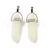 Synthetic Luminous Stone Pointed Pendants G-B041-04P-01-2