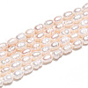 Natural Cultured Freshwater Pearl Beads Strands PEAR-N012-03O-5