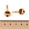 Brass Micro Pave Cubic Zirconia Pendants KK-F900-03G-3