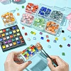 60Pcs Transparent Glass Cabochons GLAA-YW0003-65-01-5