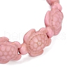Tortoise Synthetic Turquoise Beads Stretch Bracelets for Women BJEW-JB11692-4