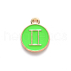 Alloy Enamel Pendants X-ENAM-S124-01B-06I-2
