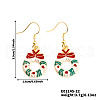 Christmas Theme Brass Dangle Earrings IP2522-22-1