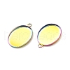 Ion Plating(IP) 304 Stainless Steel Pendant Cabochon Settings STAS-H378-06MC-3