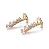 Teardrop Sparkling Cubic Zirconia Cuff Earring for Her ZIRC-C025-21G-1