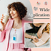 8Pcs 8 Style Heart Silicone Focal Beads SIL-TA0001-70-18