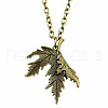 Maple Leaf Alloy Pendant Necklaces FS-WG642EE-01-2