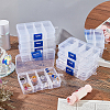 8 Grids Transparent Acrylic Bead Organizer Containers CON-WH0087-32-6