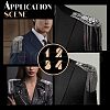SUPERFINDINGS 2Pcs Fashionable Alloy Tassel Epaulettes DIY-FH0004-65-7