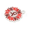 No To Drugs Red Awareness Ribbon Theme Alloy Enamel Pendants ENAM-C026-02D-S-2