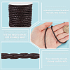 4-Ply Round Imitation Leather Braided Cord LC-WH0003-10D-5