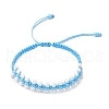 2Pcs Handmade Glass Seed Beaded Braided Bead Bracelets for Women BJEW-JB11948-3