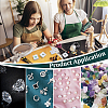 BENECREAT 48Pcs Plastic Jewelry Loose Diamond Gems Storage Boxes OBOX-BC0001-53-6