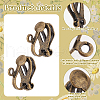   100Pcs Brass Clip-on Earring Findings FIND-PH0002-54A-4