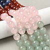 Chakra Natural Yellow Jade & Crystal Quartz & Green Aventurine & Rose Quartz & Carnelian & Sodalite & Amethyst Beads Strands G-NH0002-E03-10mm-2