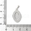 Brass Pave Natural White Shell Pendants KK-S522-07D-P-3