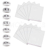 Olycraft 7 Rolls 7 Styles Paper Self-Adhesive Clothing Size Labels Sticker Rolls DIY-OC0004-34-1