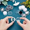 CHGCRAFT 20Pcs 2 Colors Plastic Nail Decorate Storages MRMJ-CA0001-34-3