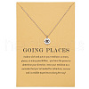 Compass Brass Black Enamel Pendant Necklaces for Women FS-WGDA031-02-3