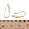 Brass Micro Pave Cubic Zirconia Earring Hooks KK-U008-10G-3