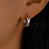 S925 Sterling Silver C-Shaped Stud Earrings RL1507-2-1