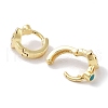 Brass Pave Clear Cubic Zirconia Hoop Earrings EJEW-L269-133G-3