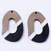 Resin & Walnut Wood Pendants RESI-N025-002A-B02-2
