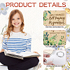 SUPERDANT 1 Set Wooden 2-Ring Loose Leaf Binder Postcard Phote Album Cover DIY-SD0002-03A-3