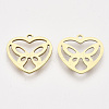 201 Stainless Steel Pendants STAS-T044-126G-1