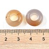 Natural Grey Agate European Beads G-G740-14x8mm-38-3