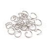 Tarnish Resistant 304 Stainless Steel Jump Rings X-STAS-R049-6x0.8mm-3