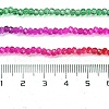 Transparent Painted Glass Beads Strands X1-DGLA-A034-T1mm-A24-3