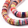 Handmade Polymer Clay Beads Strand CLAY-T018-04D-3