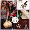   120Pcs 4 Colors Tibetan Style Alloy Pendants FIND-PH0022-99-6
