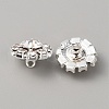 Alloy Rhinestone Shank Button for Garment Accessories FIND-WH0152-064-2