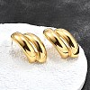 Ion Plating(IP) 304 Stainless Steel Stud Earrings EJEW-G395-01G-5