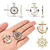 40Pcs 2 Styles Alloy Enamel Pendants ENAM-CJ0003-70-2