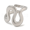 304 Stainless Steel Open Cuff Ring RJEW-C067-27P-2