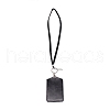 Rectangle PU Leather with Rhinestone Phone Card Holder AJEW-WH0230-48D-2