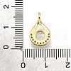 Brass Micro Pave Cubic Zirconia Pendants KK-K401-20G-01-3