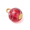 Transparent Drawbench Glass Charms PALLOY-JF03322-4