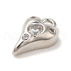Brass Micro Pave Cubic Zirconia Pendants KK-K371-21P-2