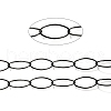 PVD Vacuum Plating 304 Stainless Steel Paperclip Chains CHS-O008-01B-2